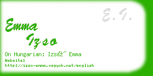 emma izso business card